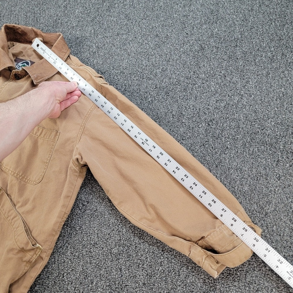 Thunder Bay Jacket Mens M Brown Chore Barn Coat Corduroy Collar Workwear Vintage - Picture 13 of 15